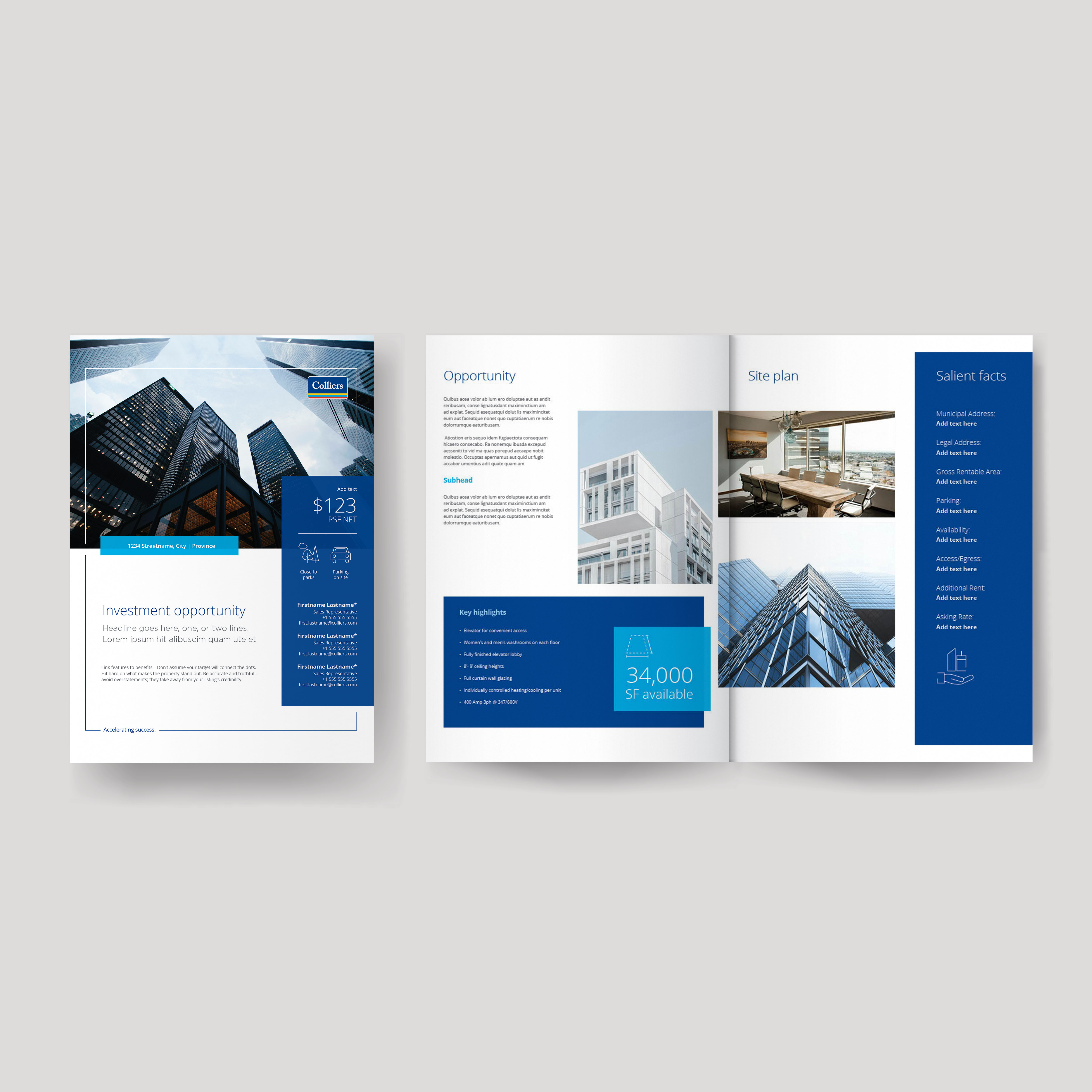 Colliers brochure spread