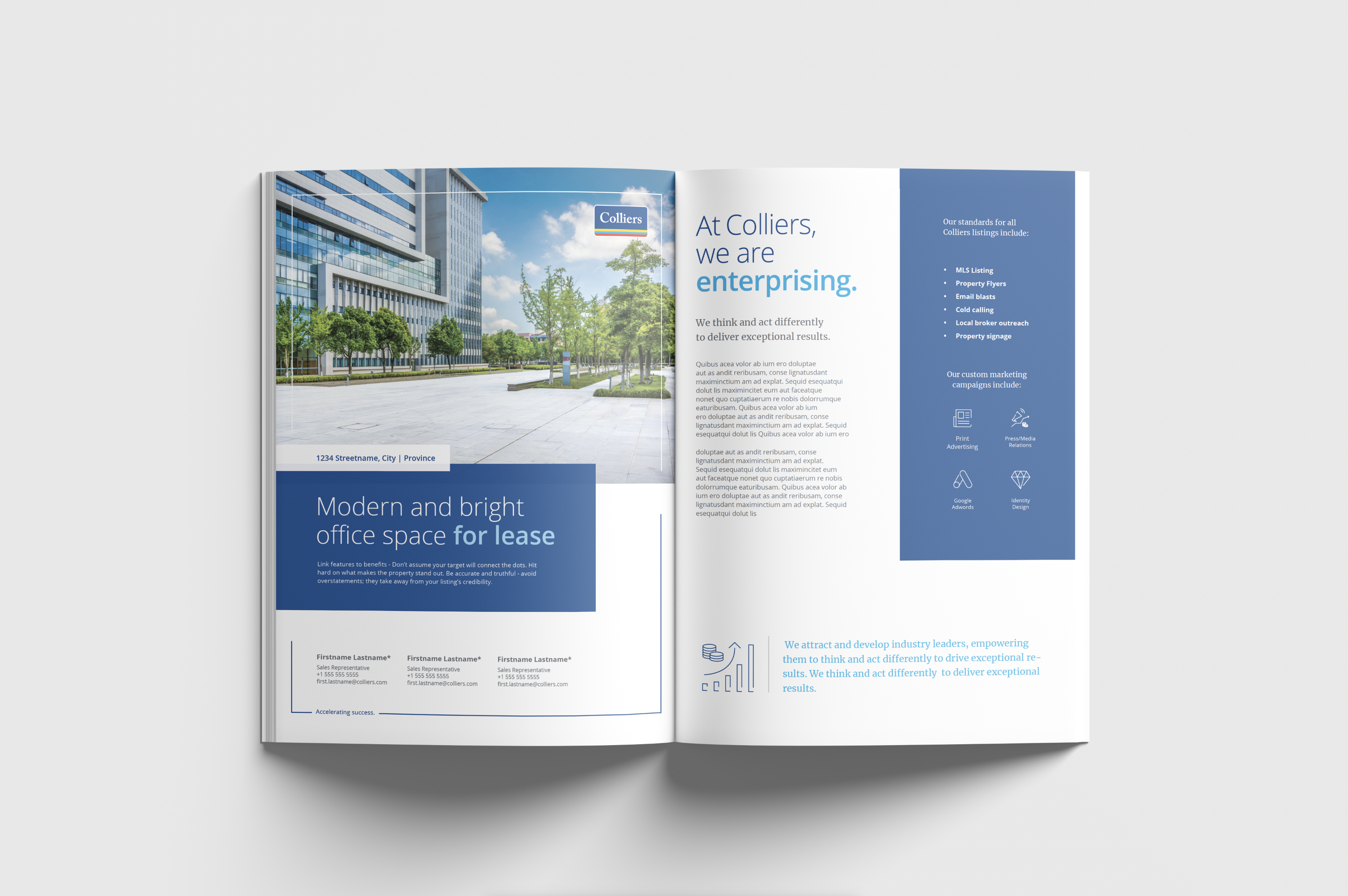Colliers magazine mockup