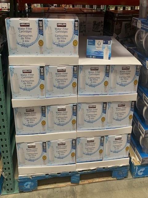 Old packaging on Costco shelf