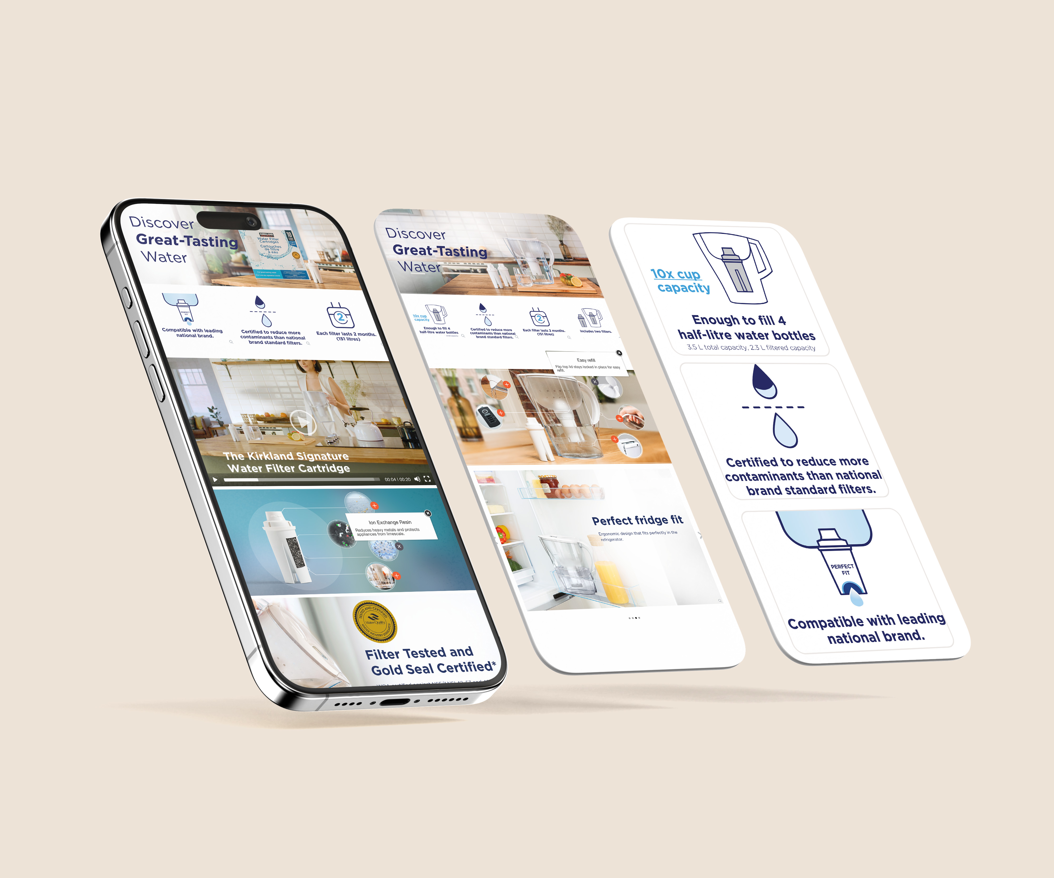 Costco product page mockups