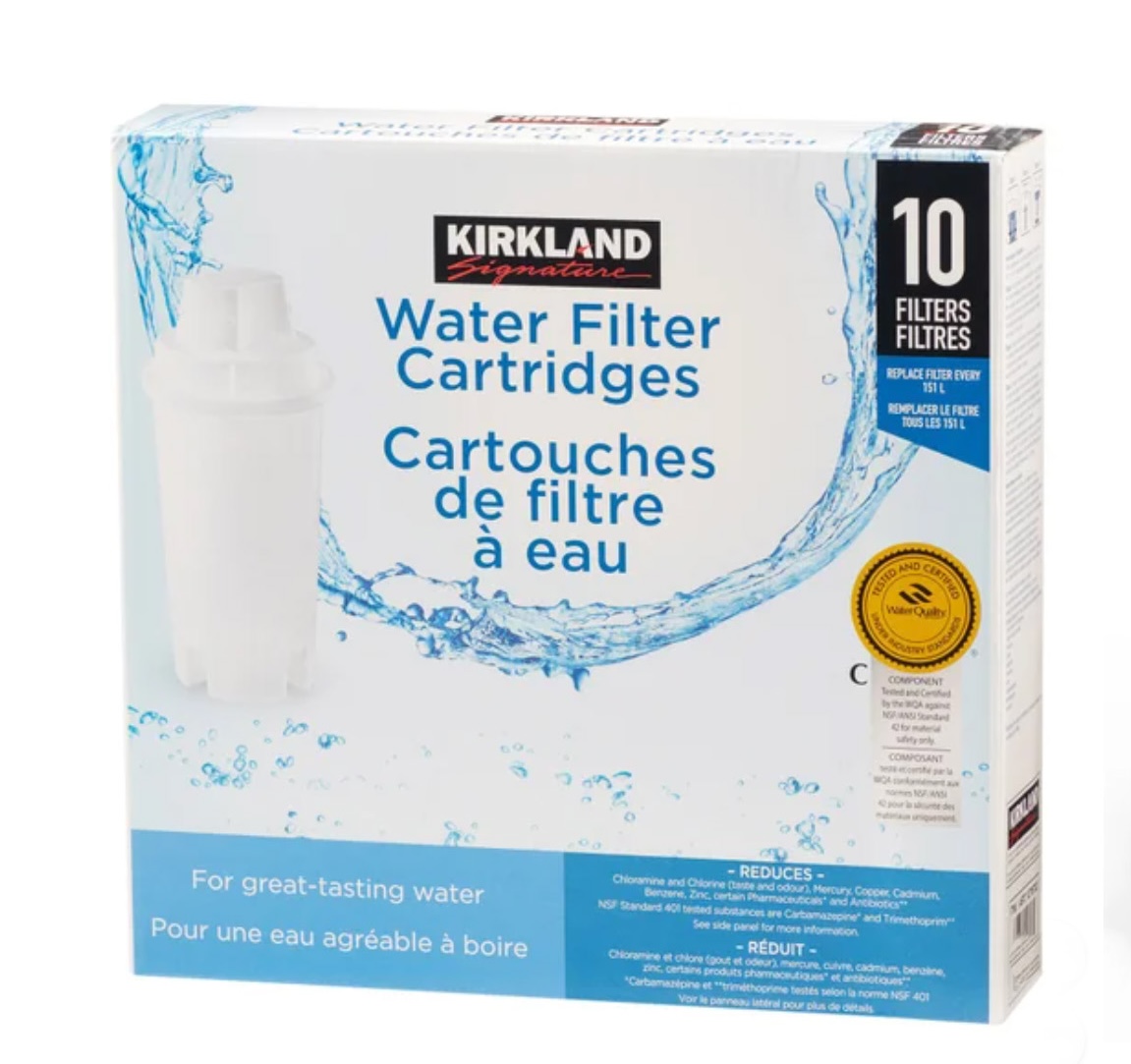 Before original filter packaging