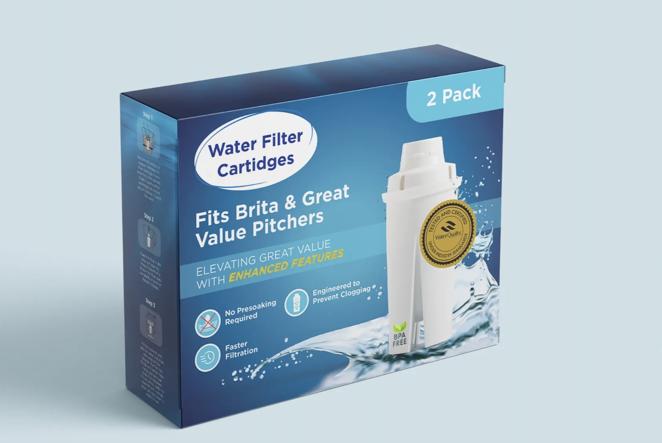 New packaging front panel
