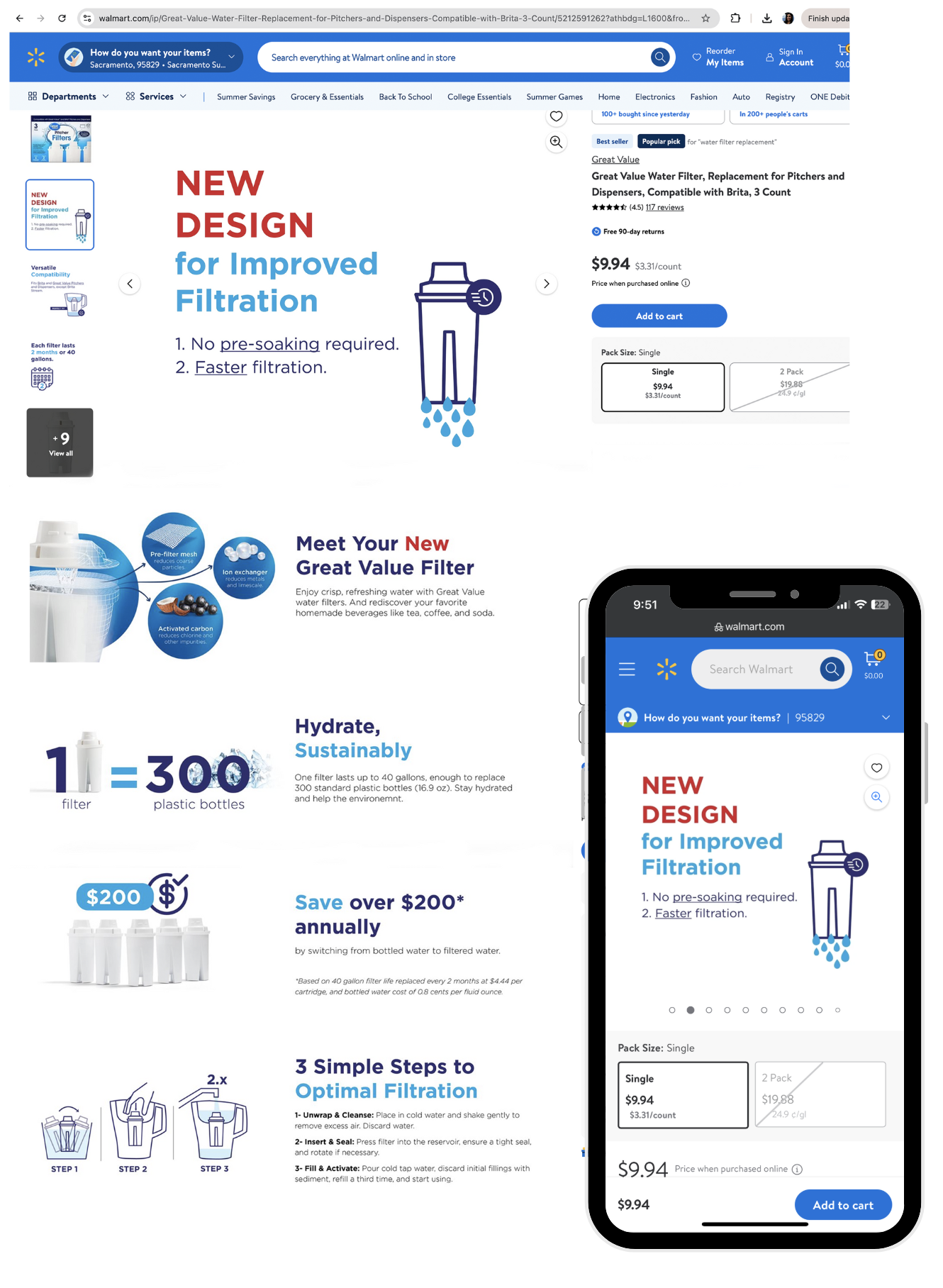 Walmart product page